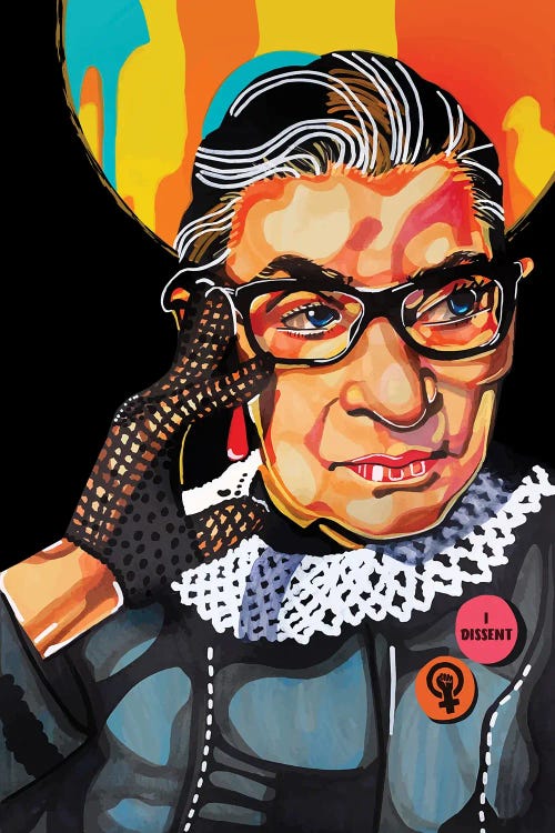 Ruth Bader Ginsburg by Domonique Brown wall art