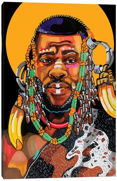 King Is Black Canvas Art Print - African Heritage Art