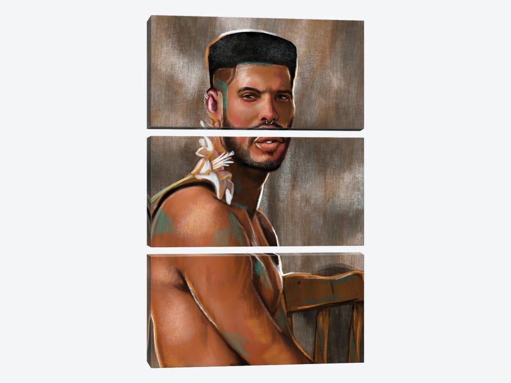 No Fragile Masculinity by Domonique Brown 3-piece Canvas Artwork
