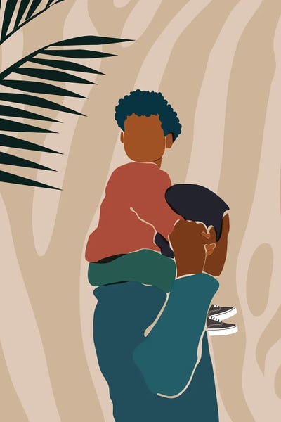 Decorative: Father Son Duo by Domonique Brown