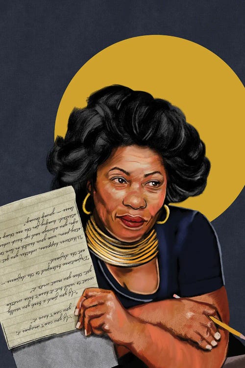 Toni Morrison by Domonique Brown wall art