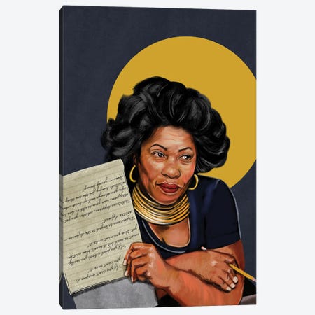 Toni Morrison Canvas Print #DMQ141} by Domonique Brown Canvas Print