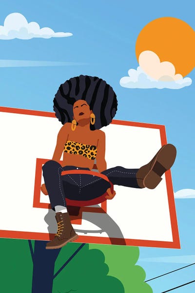 Domonique Brown: Afro And Hoops by Domonique Brown