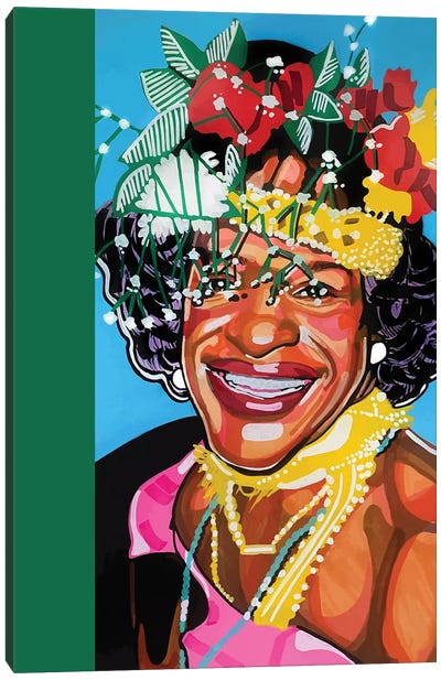 Marsha P. Johnson Canvas Art Print - #BlackGirlMagic