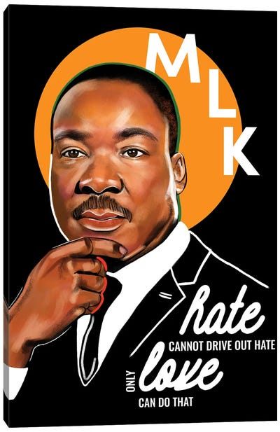 Martin Luther King Jr. Canvas Art Print - Historical Art