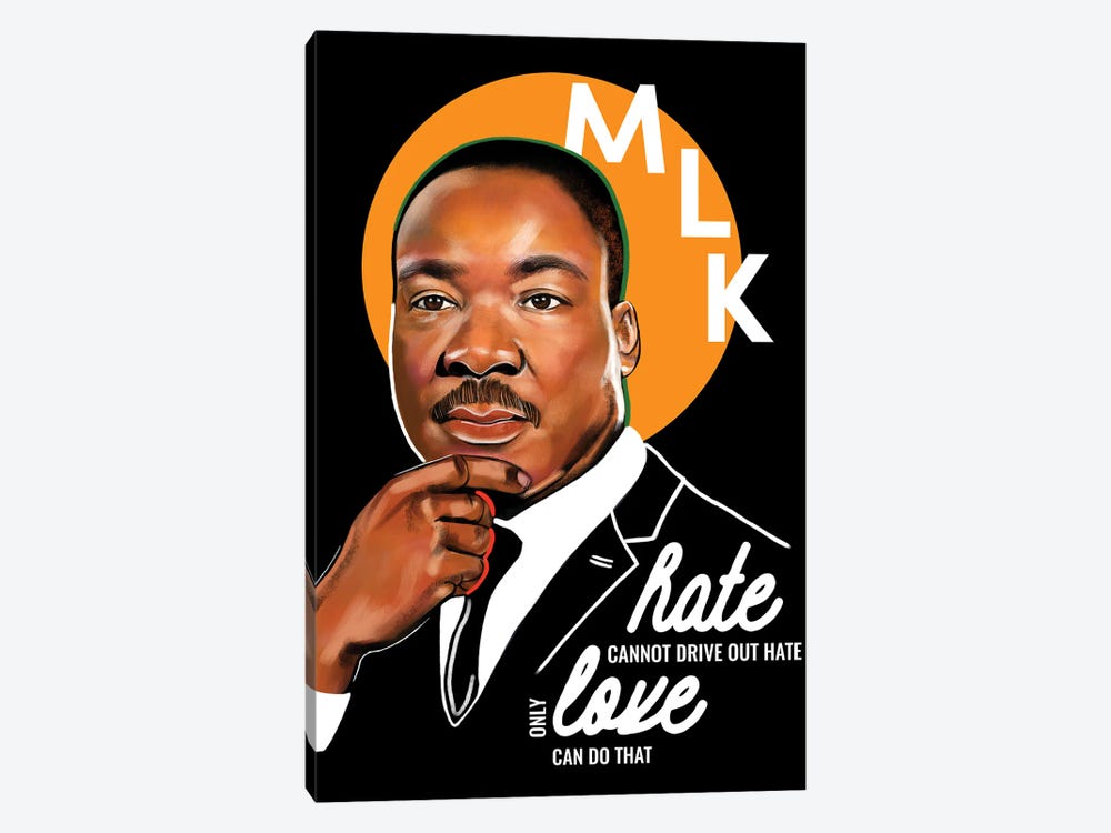 Martin Luther King Jr. by Domonique Brown 1-piece Art Print