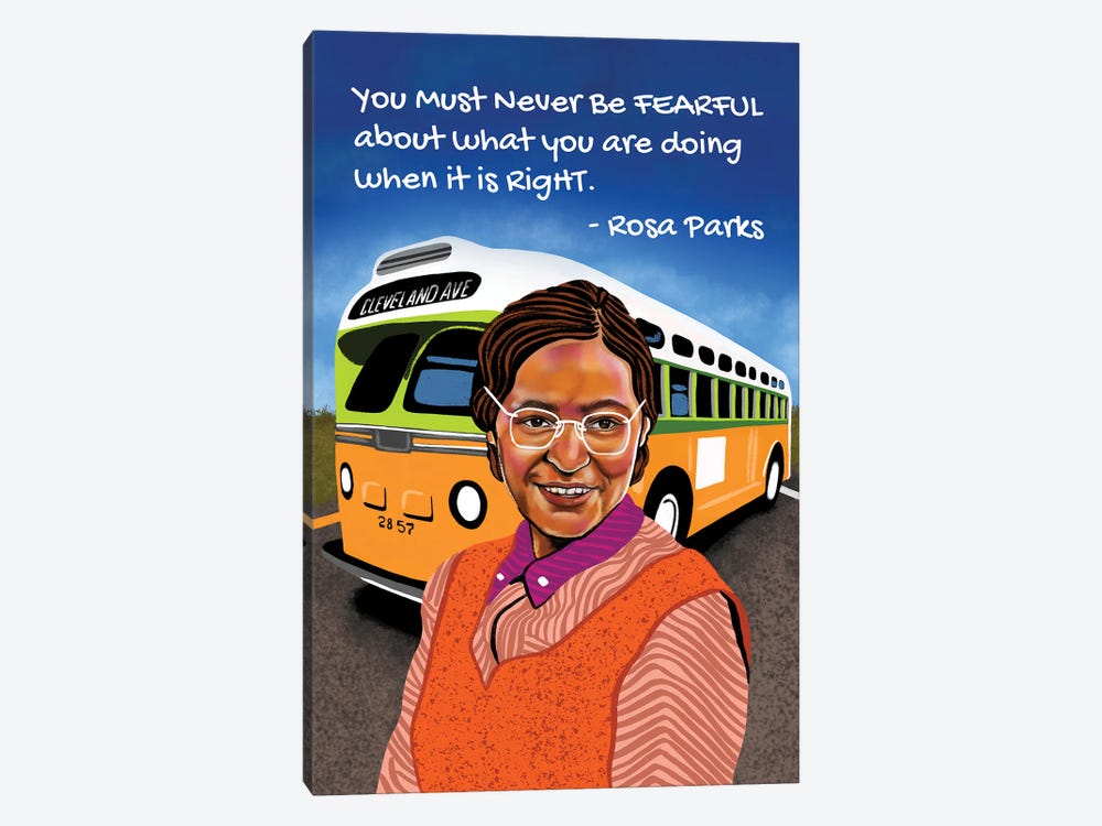 Rosa Parks by Domonique Brown 1-piece Canvas Art