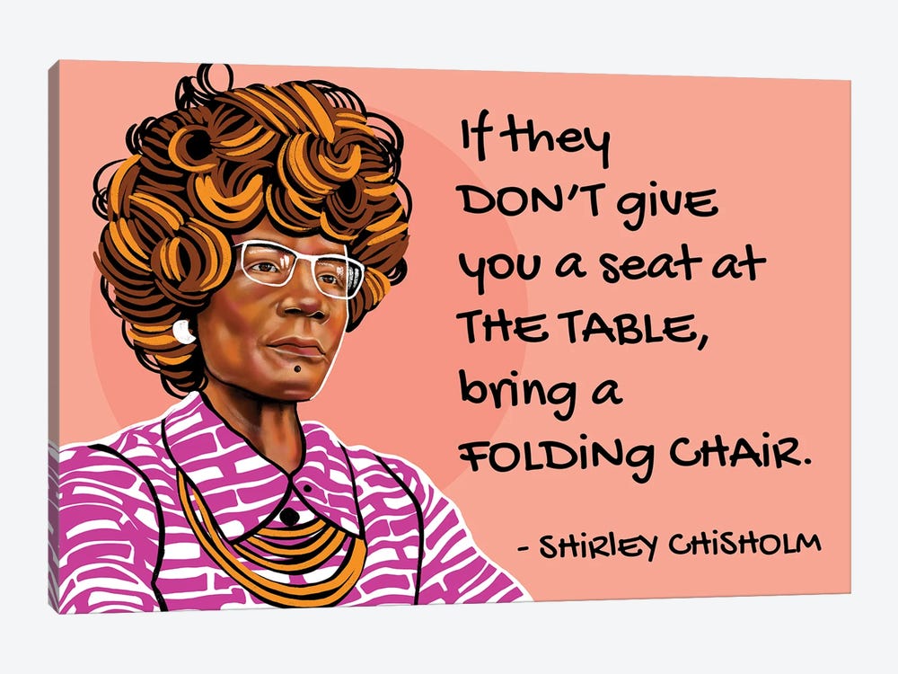 Shirley Chisholm by Domonique Brown 1-piece Canvas Art
