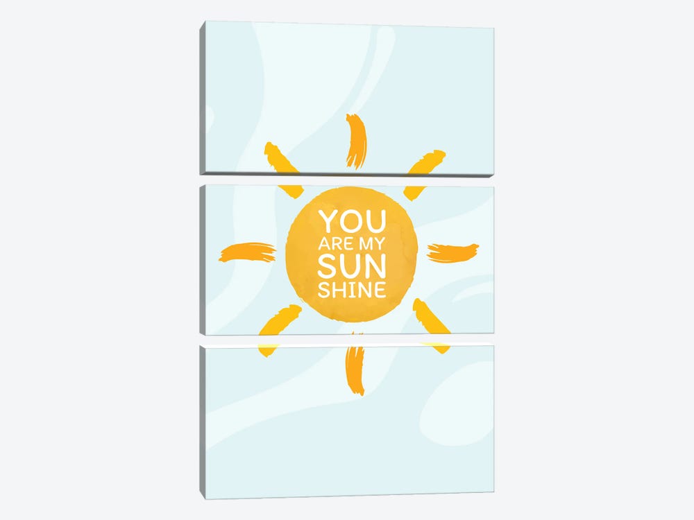 You Are My Sunshine by Domonique Brown 3-piece Canvas Art Print