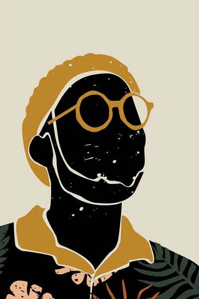 Black Hair VIII by Domonique Brown multi panel art