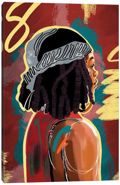 Locs Of Love Canvas Art Print - Black Lives Matter Art