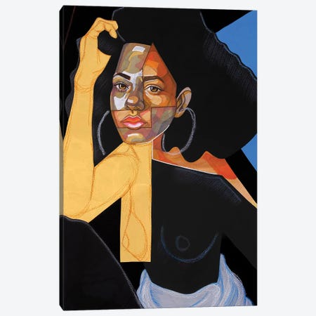 Black Picasso Canvas Print #DMQ1} by Domonique Brown Art Print
