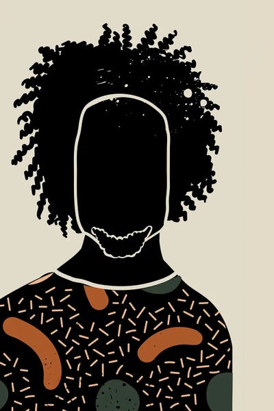 Black Hair IX by Domonique Brown multi panel art