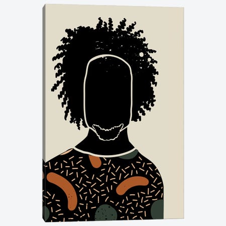 Black Hair IX Canvas Print #DMQ20} by Domonique Brown Canvas Print