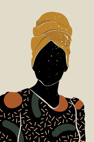 Black Hair X by Domonique Brown multi panel art