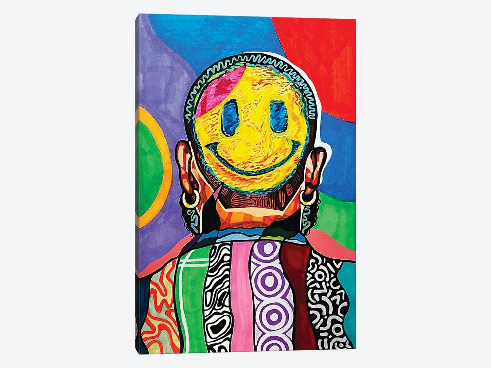 Smiley by Domonique Brown 1-piece Canvas Art