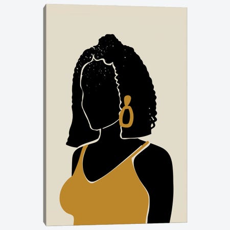 Black Hair XI Canvas Print #DMQ22} by Domonique Brown Canvas Print