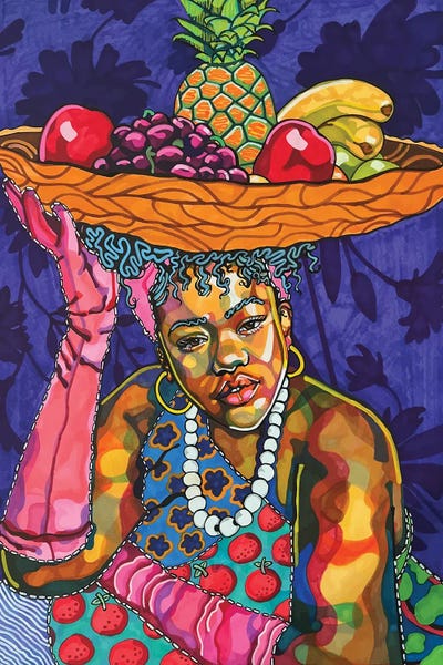 Blacker The Berry by Domonique Brown multi panel art