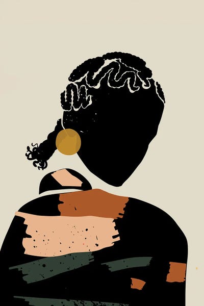 Minimalism: Black Hair XII by Domonique Brown