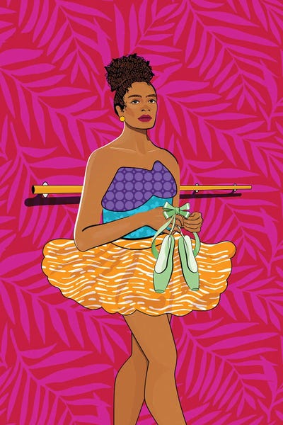 Ballet by Domonique Brown multi panel art