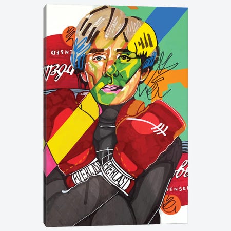 Andy Warhol Canvas Print #DMQ2} by Domonique Brown Art Print