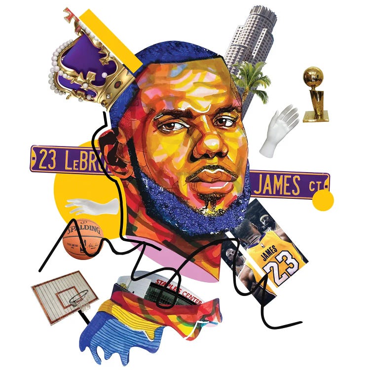 Lebron James by Domonique Brown wall art