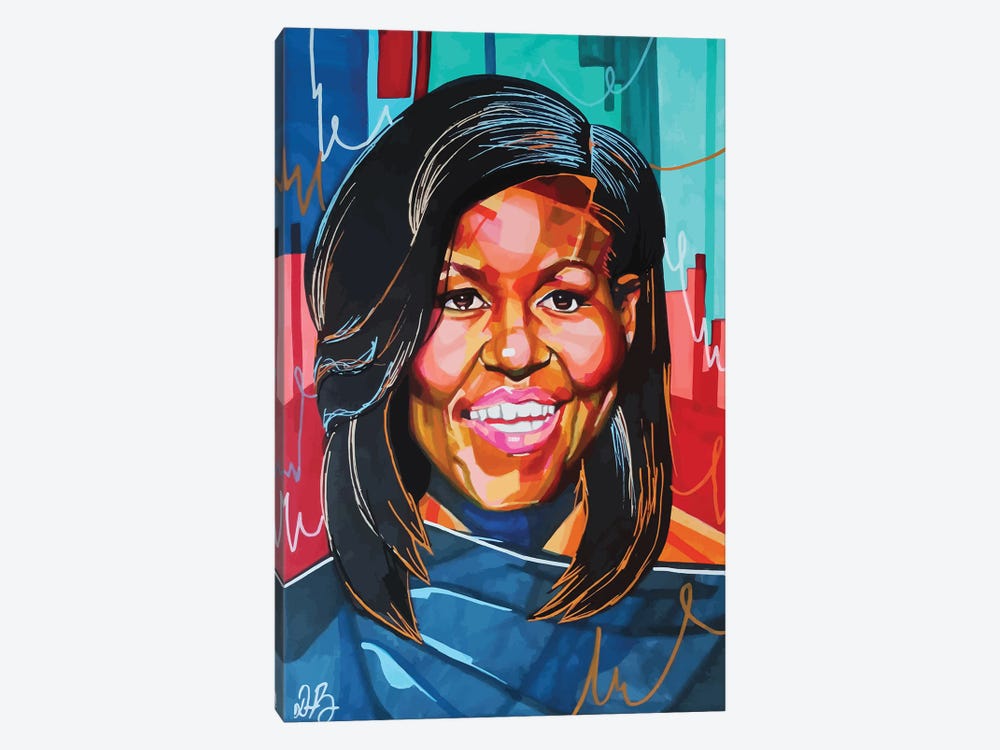 Michelle Obama by Domonique Brown 1-piece Canvas Art