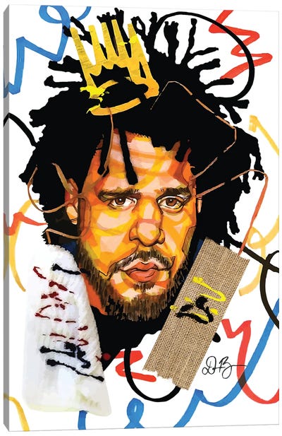 J. Cole Canvas Art Print - Black Lives Matter Art