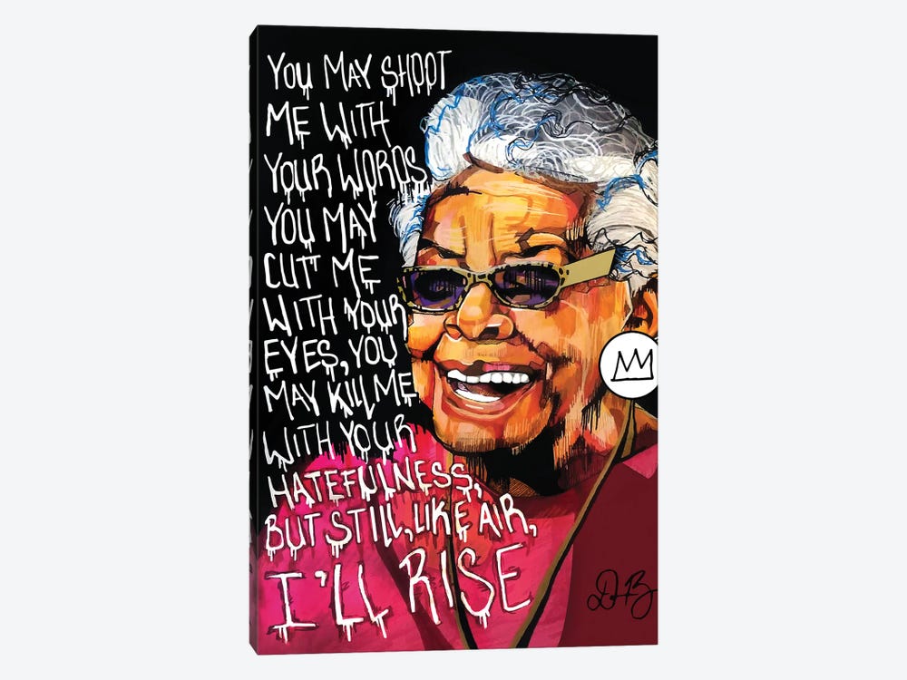 Maya Angelou by Domonique Brown 1-piece Canvas Print
