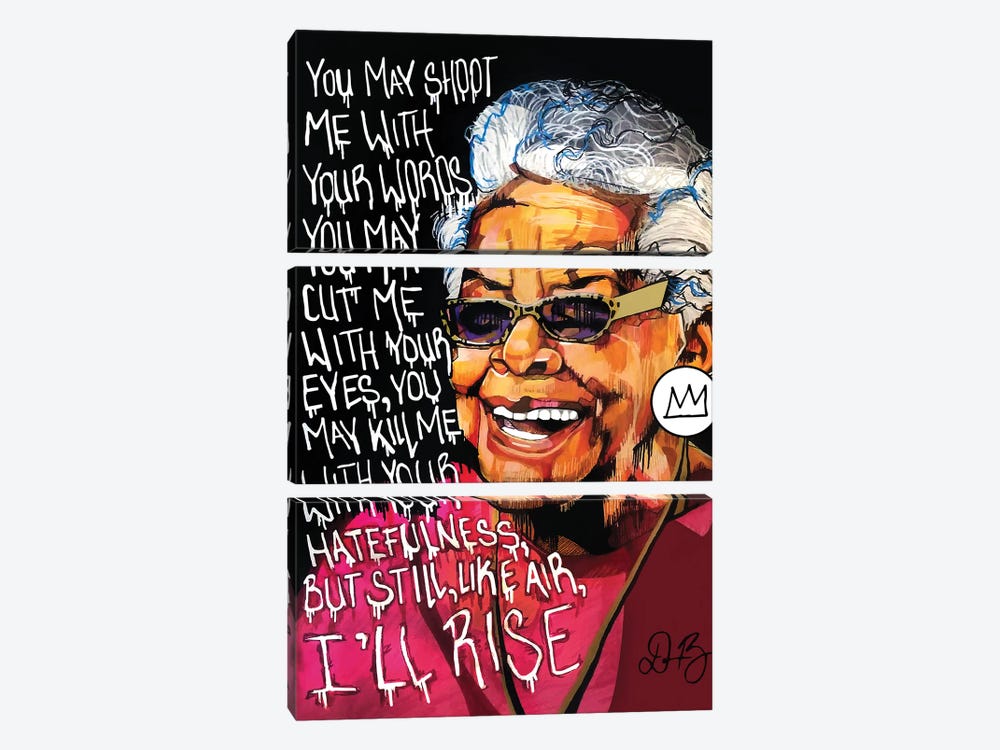 Maya Angelou by Domonique Brown 3-piece Art Print
