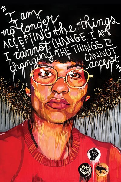 Wall Art: Angela Davis by Domonique Brown
