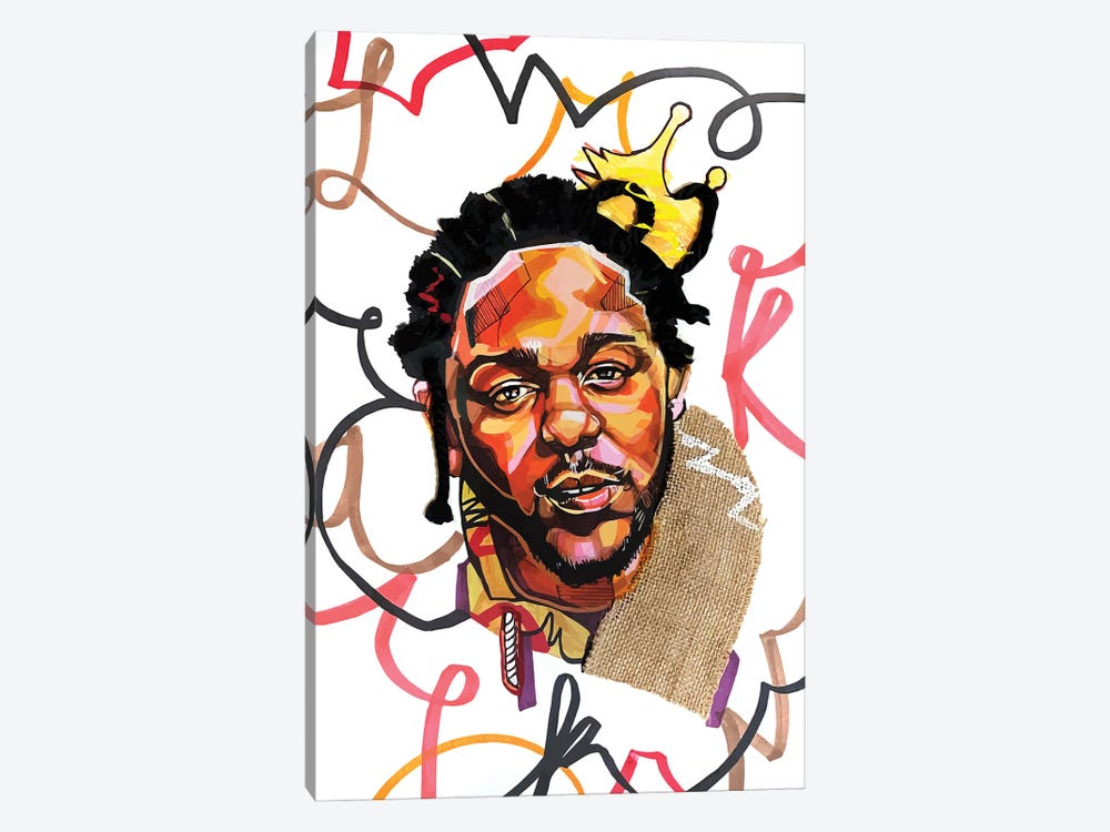 Kendrick Lamar by Domonique Brown 1-piece Canvas Art