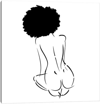 Nude in Black No. 2 Canvas Art Print - Domonique Brown