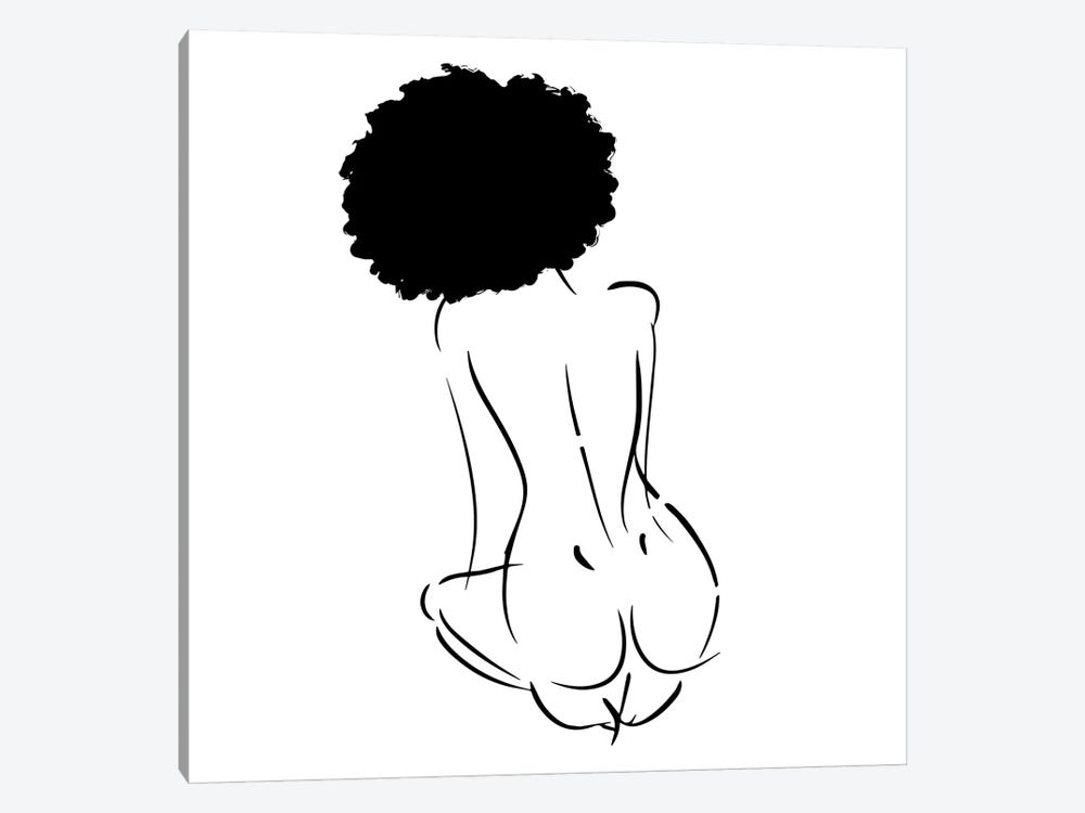 Nude in Black No. 2 by Domonique Brown 1-piece Canvas Art