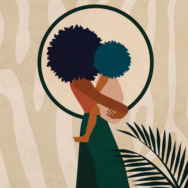 Large Minimalist Art - Canvas Prints: Stay Home No. 3 by Domonique Brown