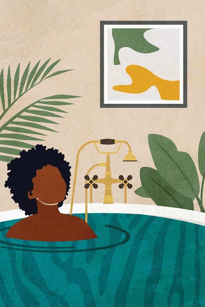 Tropical Leaves: Stay Home No. 2 by Domonique Brown