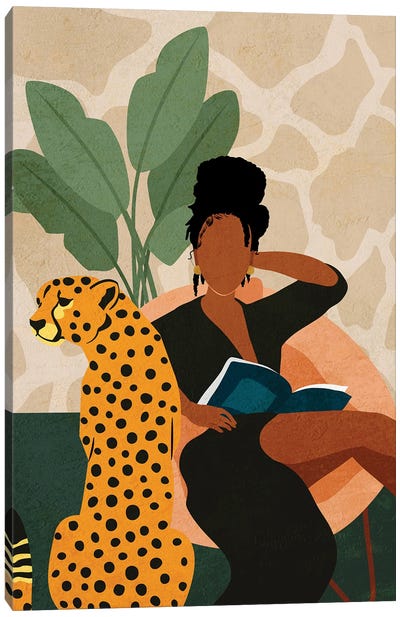 Stay Home No. 1 Canvas Art Print - Leopard Art