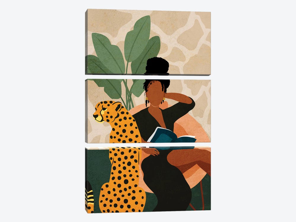 Stay Home No. 1 by Domonique Brown 3-piece Canvas Print