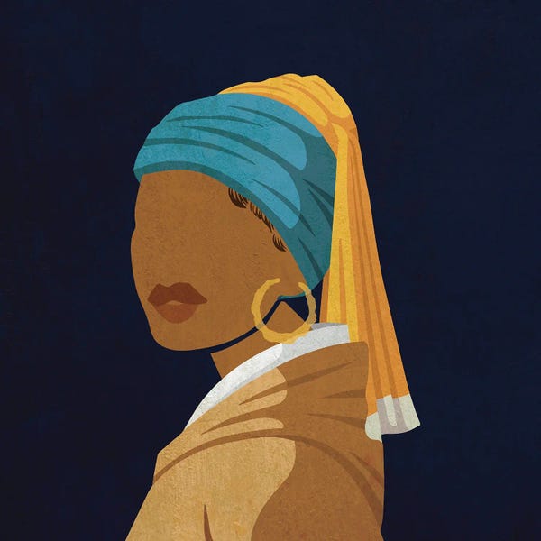 Domonique Brown: Girl With A Bamboo Earring by Domonique Brown