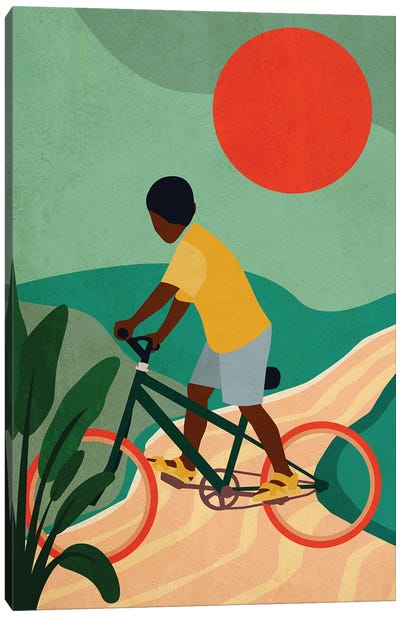 Stay Home No. 7 Canvas Art Print - Bicycle Art