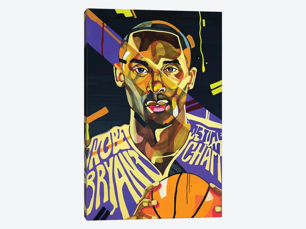 Kobe Bryant by Domonique Brown 1-piece Canvas Wall Art