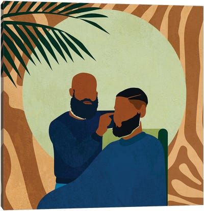 Barbershop No. 1 Canvas Art Print - Domonique Brown