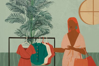 Retail Therapy No. 1 by Domonique Brown multi panel art