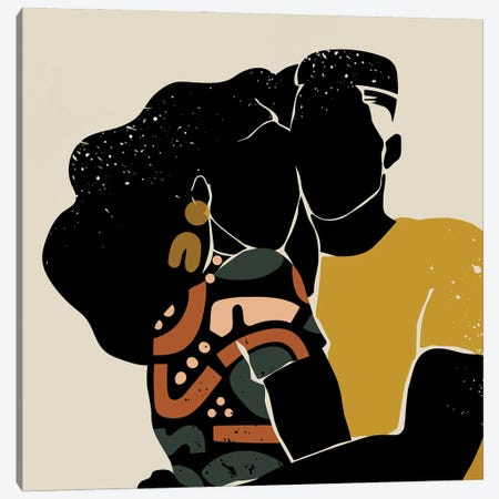 Black Love Canvas Print #DMQ84} by Domonique Brown Canvas Art