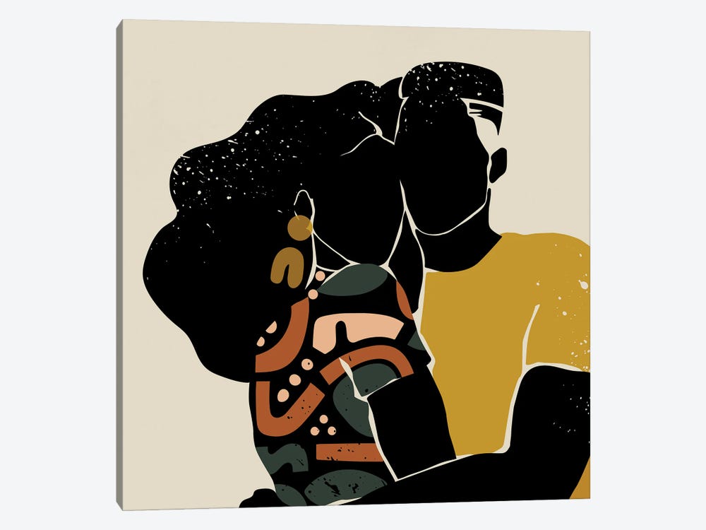 Black Love by Domonique Brown 1-piece Canvas Artwork