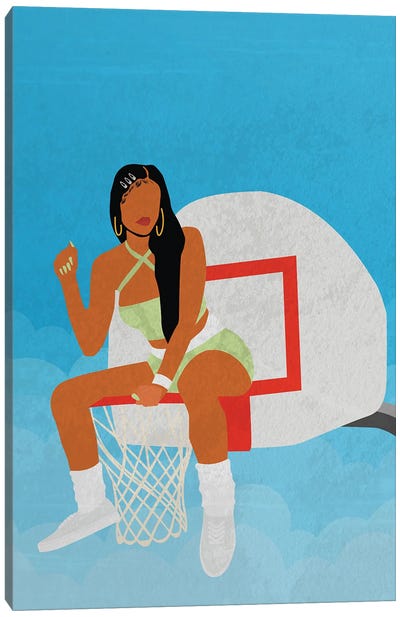 Hoops Canvas Art Print - Sports Lover
