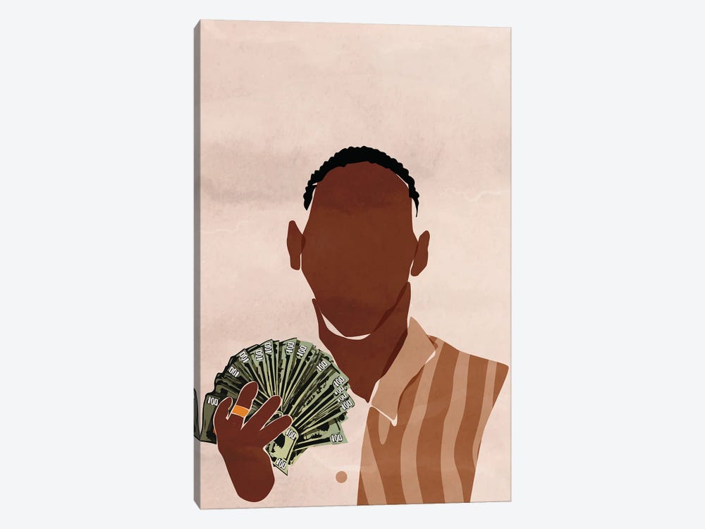 I am a Rich Man by Domonique Brown 1-piece Canvas Art