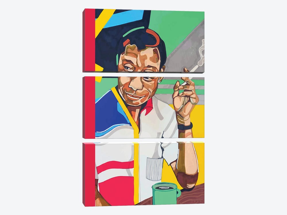 James Baldwin by Domonique Brown 3-piece Canvas Wall Art