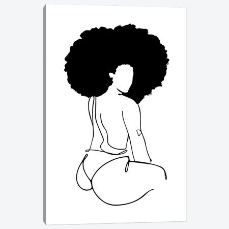 Nude In Black No. 6 Canvas Print #DMQ96} by Domonique Brown Art Print
