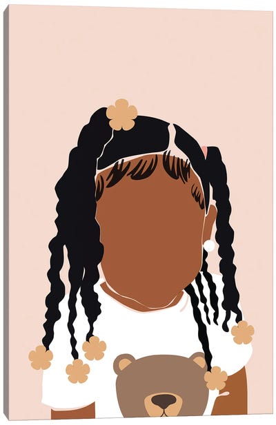 Baby Girl Canvas Art Print - Domonique Brown